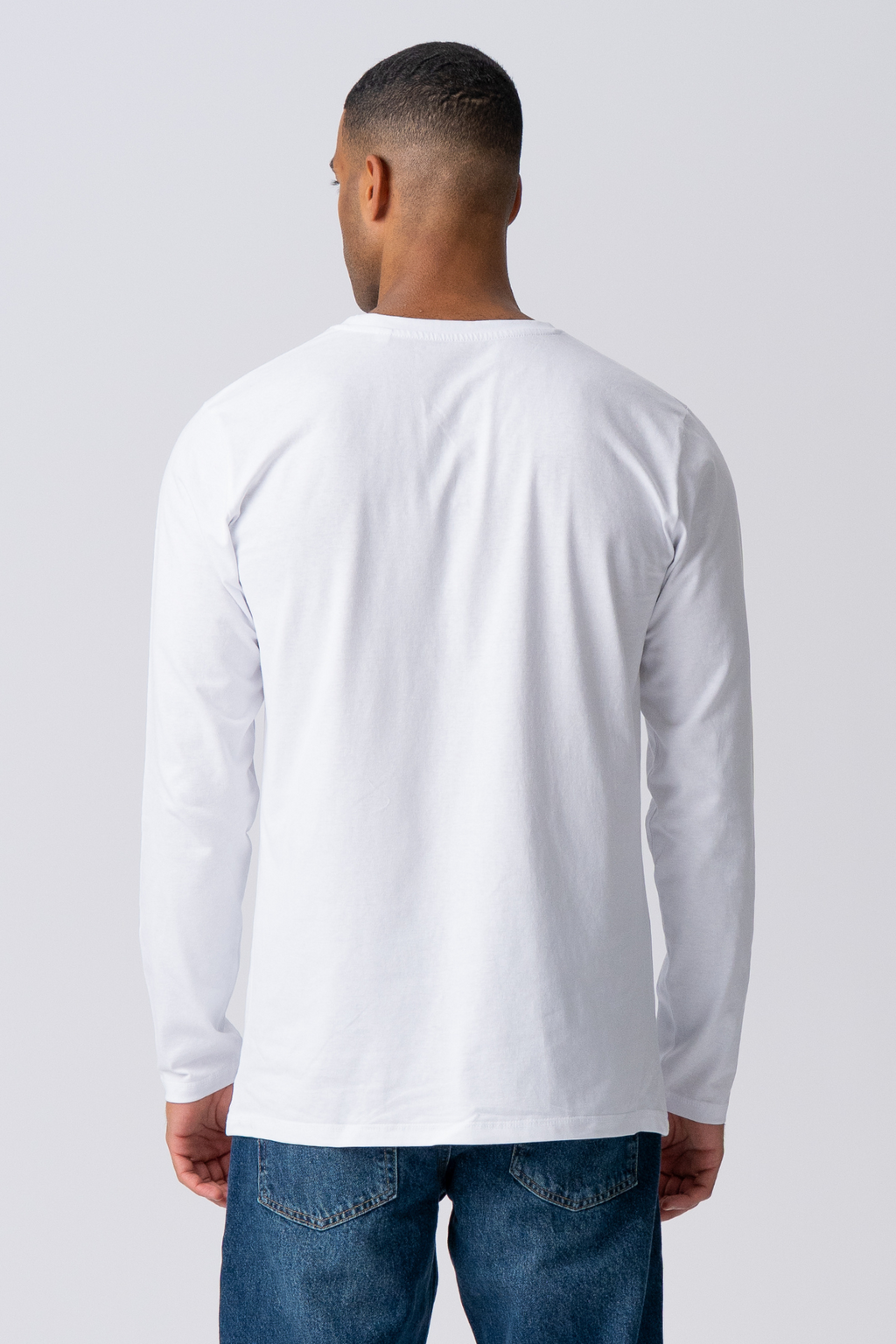 Basic Langermet T-shirt - Hvit