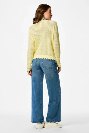 Scout O-Neck Strikket Cardigan - French Vanilla