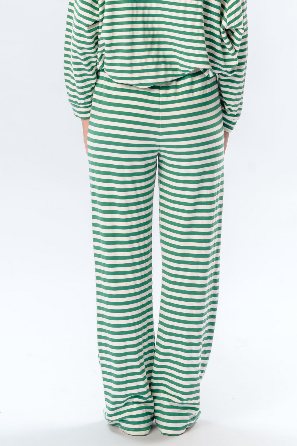 Stripete Bukser - Grønn