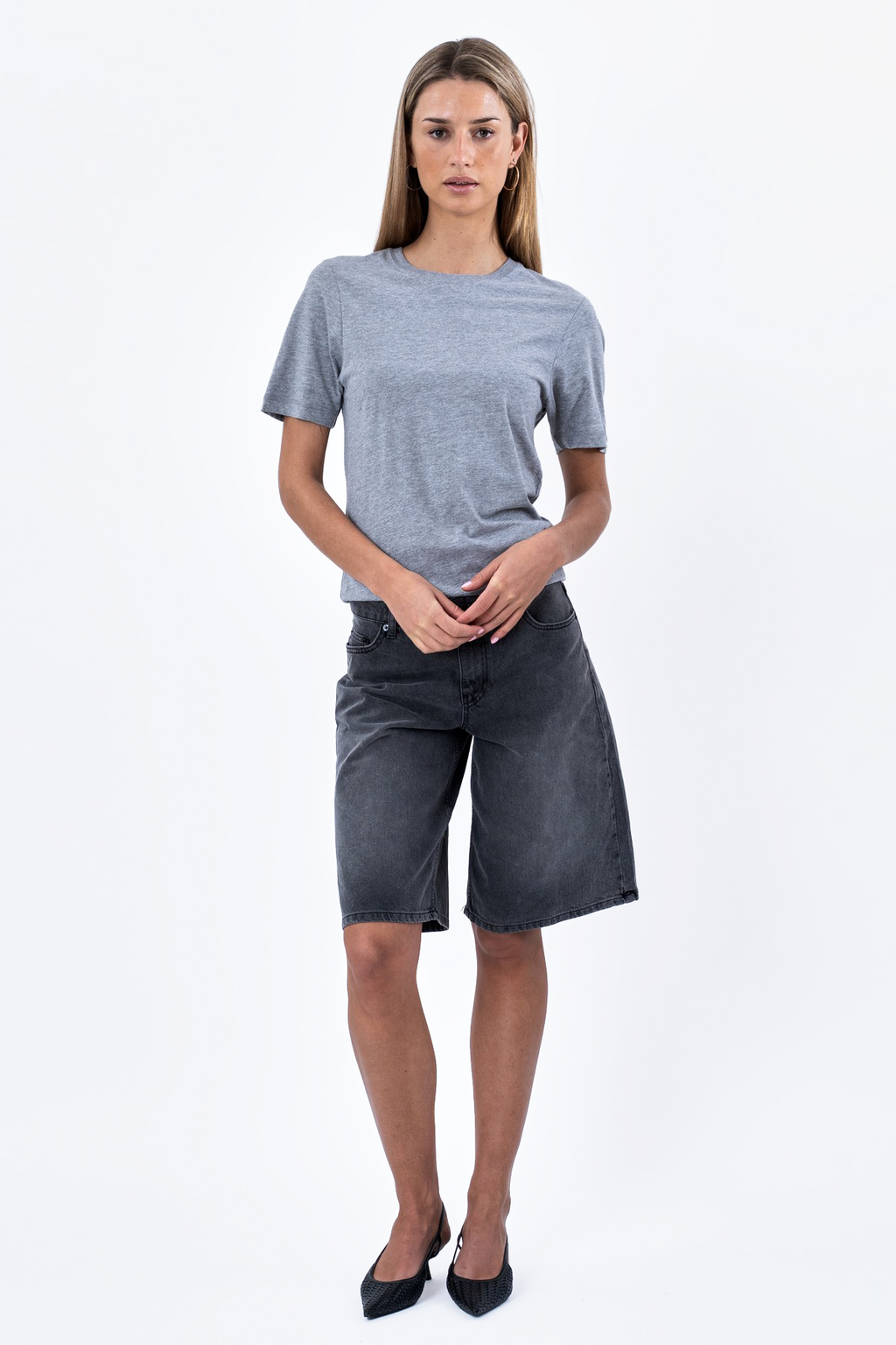 Boyfriend T-shirt - Grå