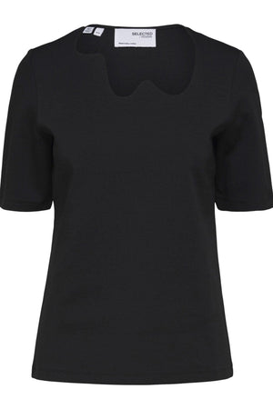 Emily 2/4 Bluse - Svart