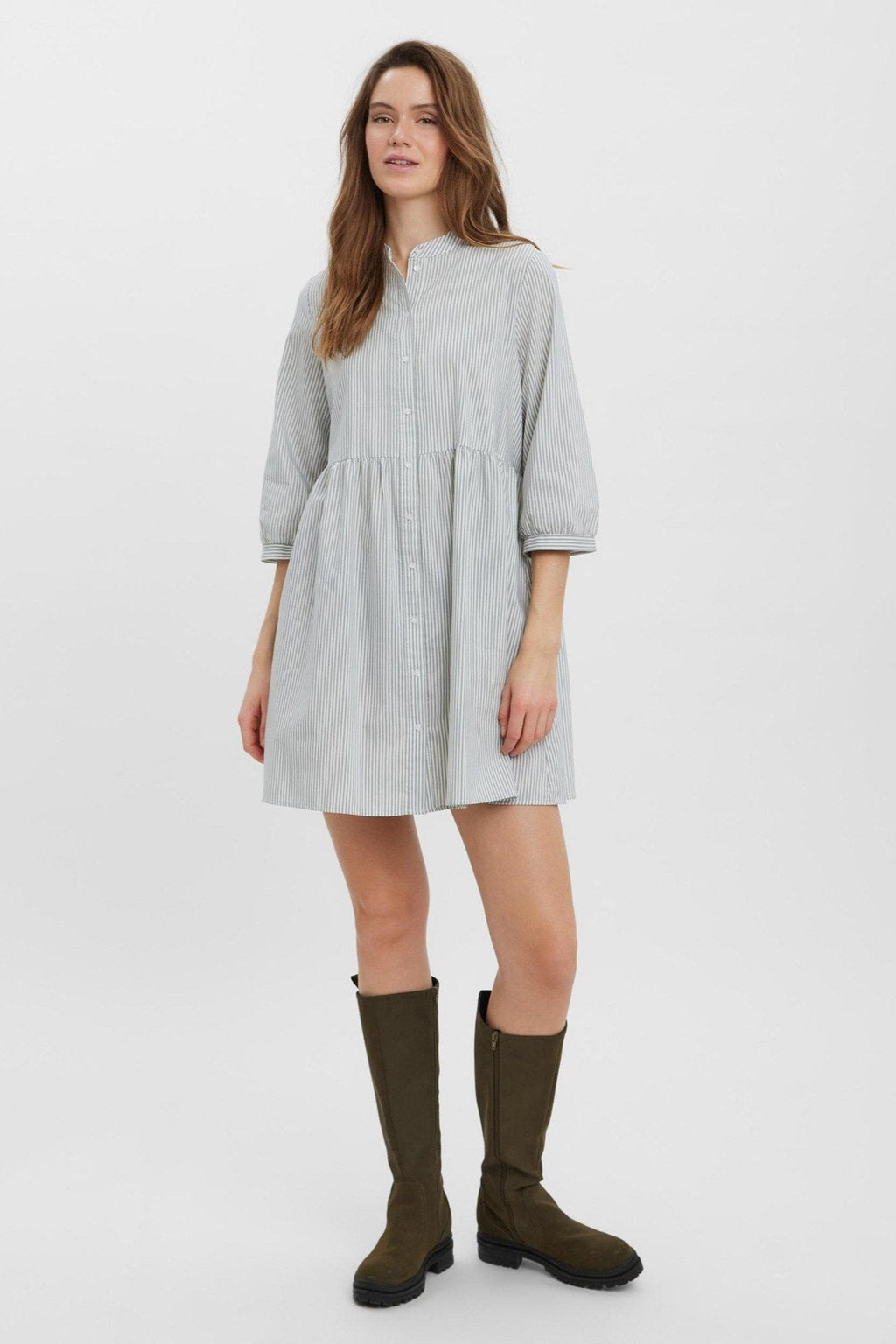 Sisi 3/4 Kjole - Grønn