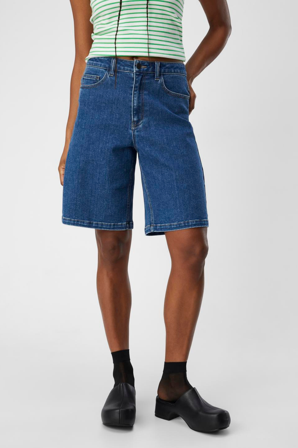 Carol Denim Shorts - Medium Blå Denim