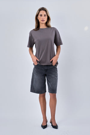 Heavy Boxfit Tee - Mørk Grå