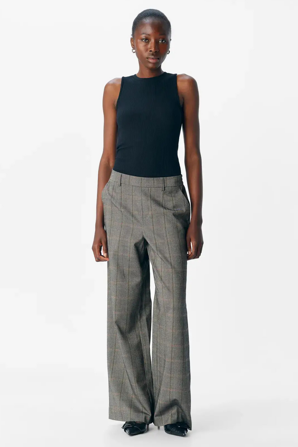 Lisa Wide Pants - Black Humus + Tannin
