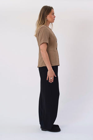 Isolde Blazer - Lys Brun