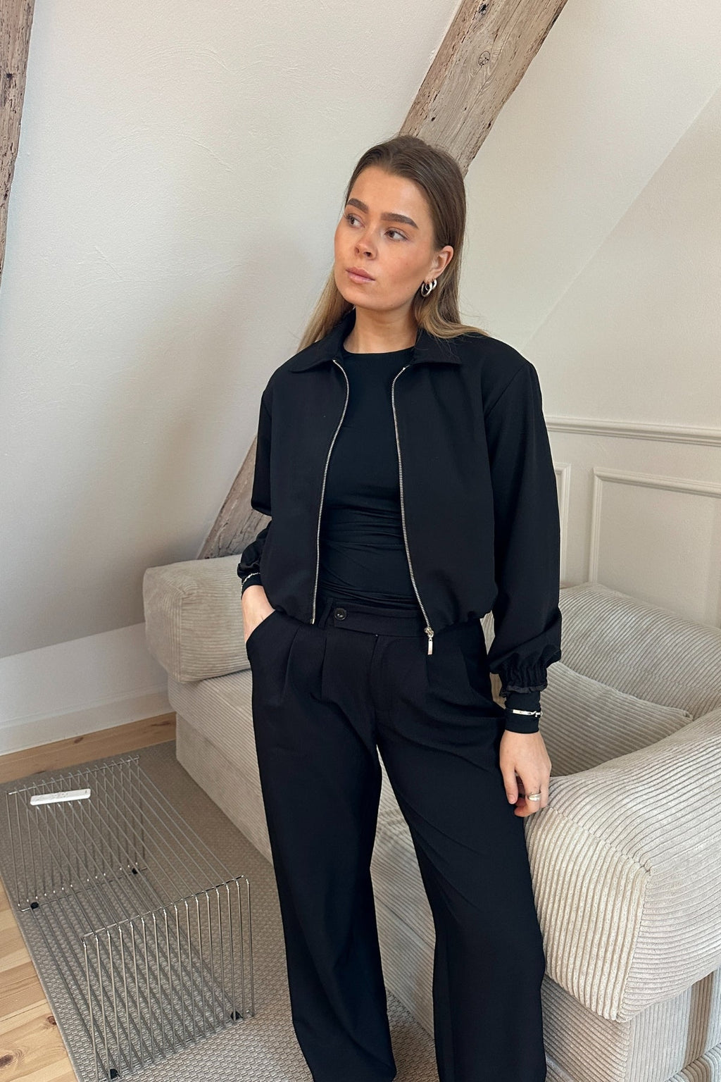 Kylie Kort Jakke - Svart