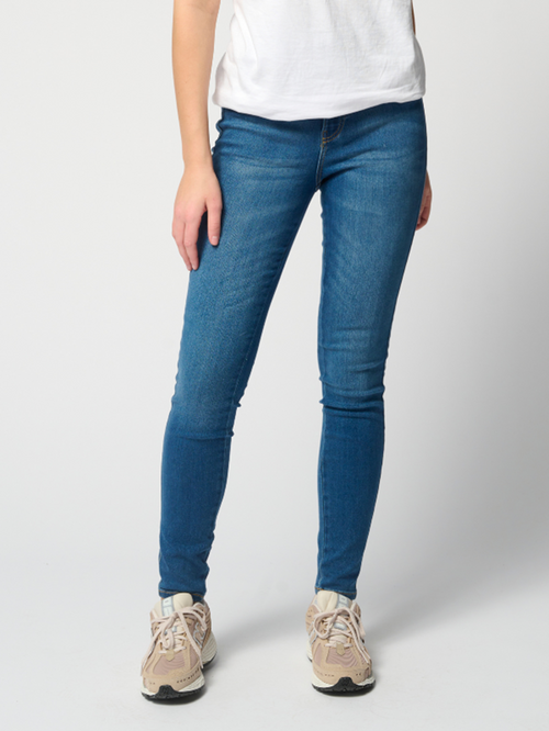 De Originale Performance Skinny Jeans - Medium Blue Denim - TeeShoppen - Blå