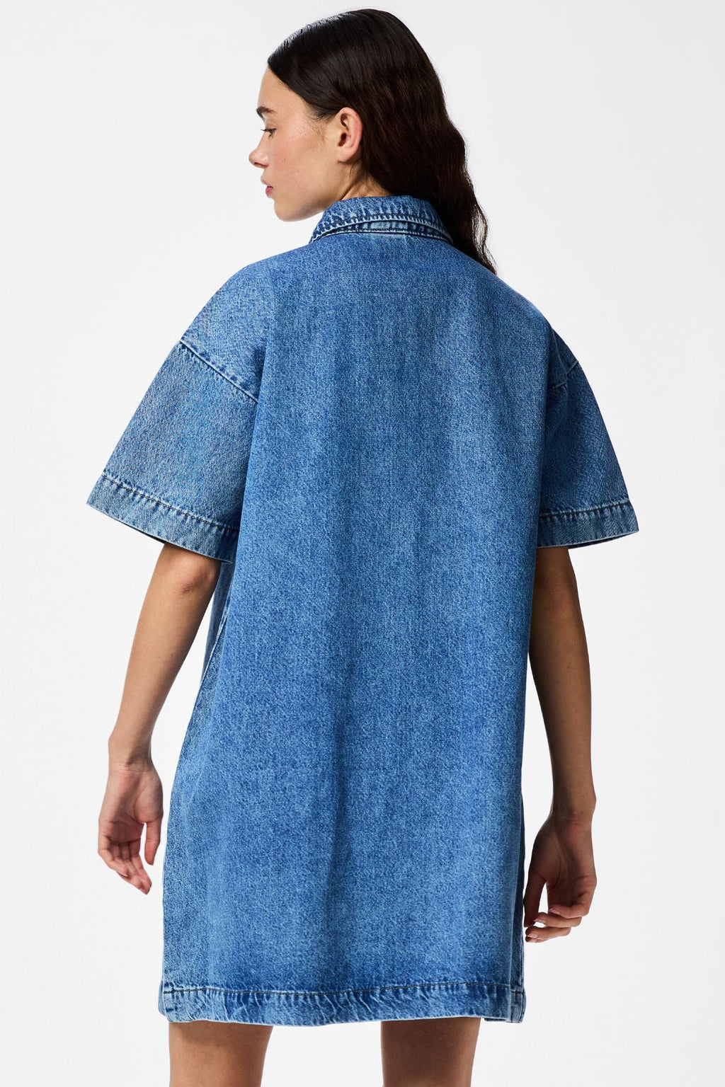 Sky A-Shape Denimkjole - Medium Blue Denim