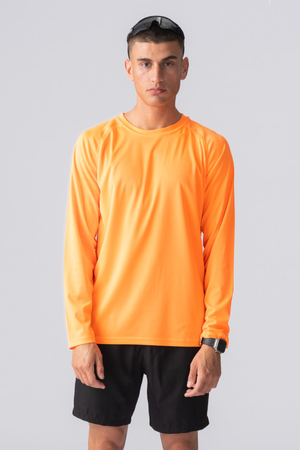 Langermet Trenings T-shirt - Oransje