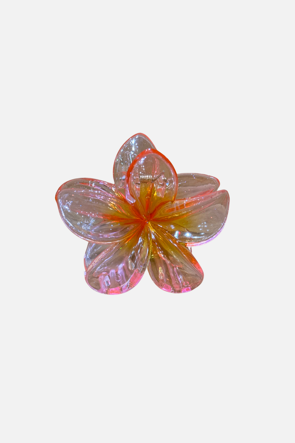 Blomster Hårklemme - Rosa/Oransje
