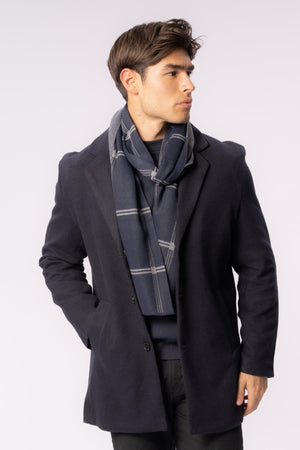 Skjerf - Marineblå Striper - Herre