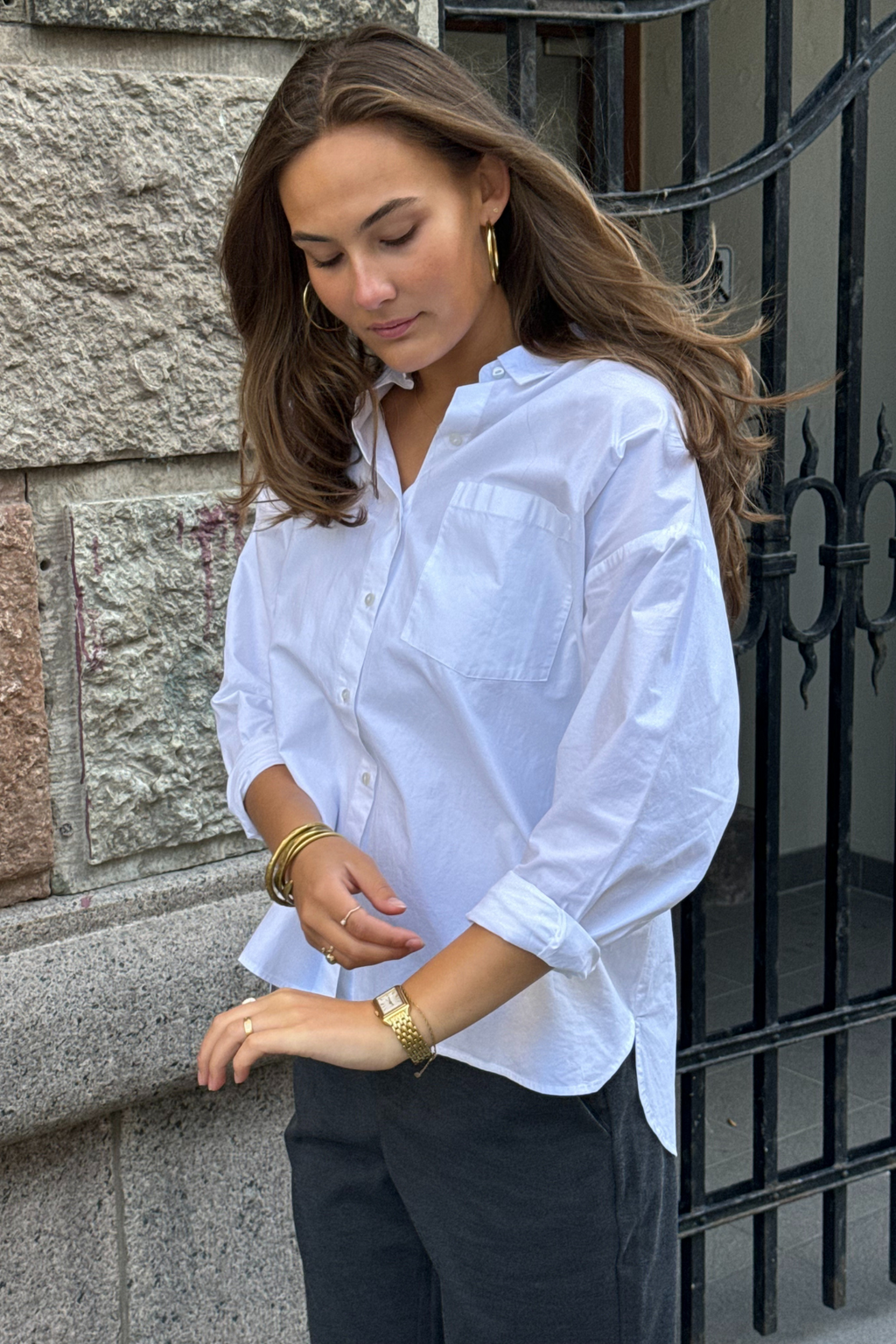 Relaxed Shirt - Hvit