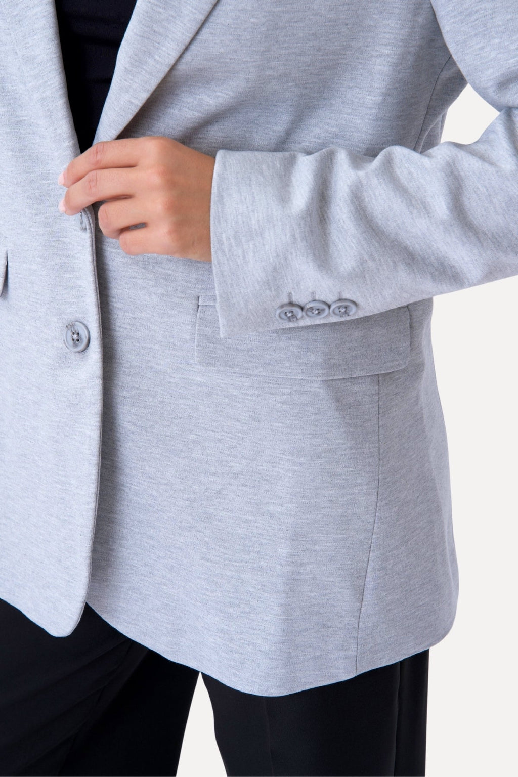 Klassisk fit Blazer - Lys Grå