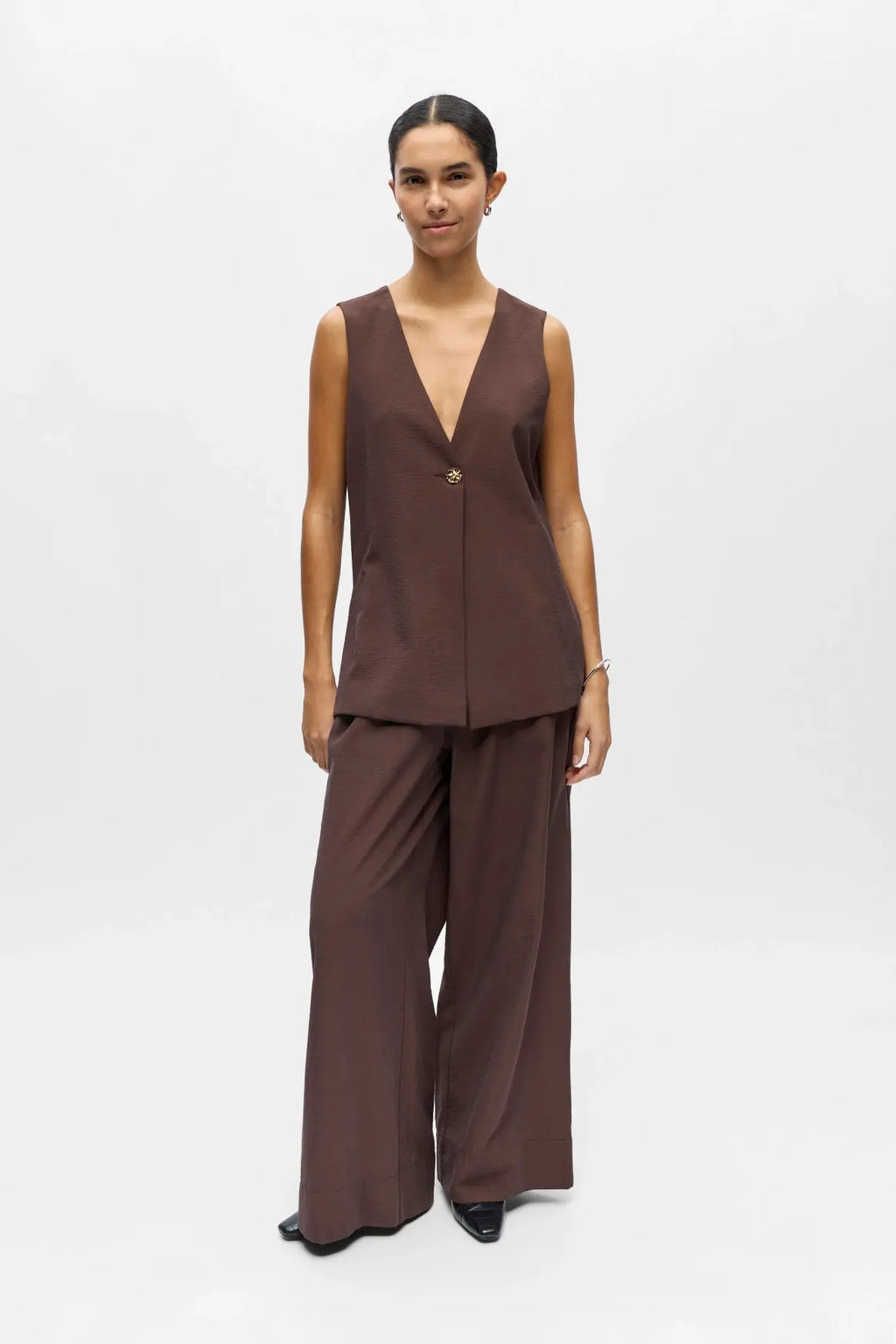 Isla Yui Vest - Seal Brown