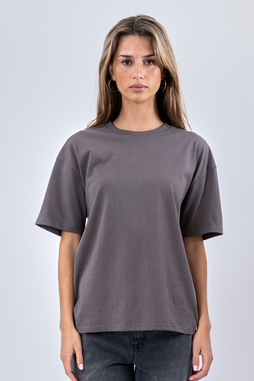 Heavy Boxfit Tee - Mørk Grå