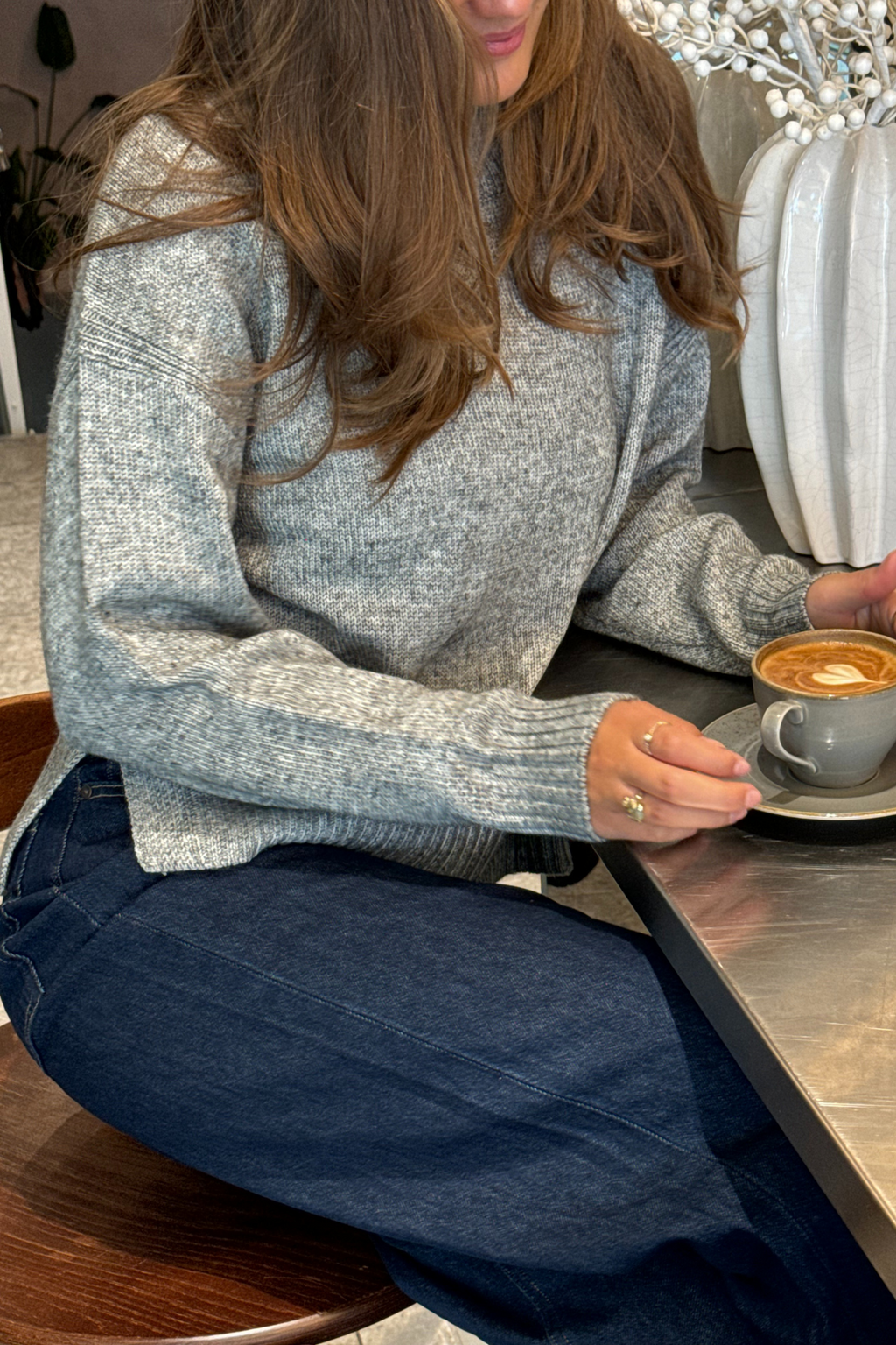 Emma Strikk - Lys Grå