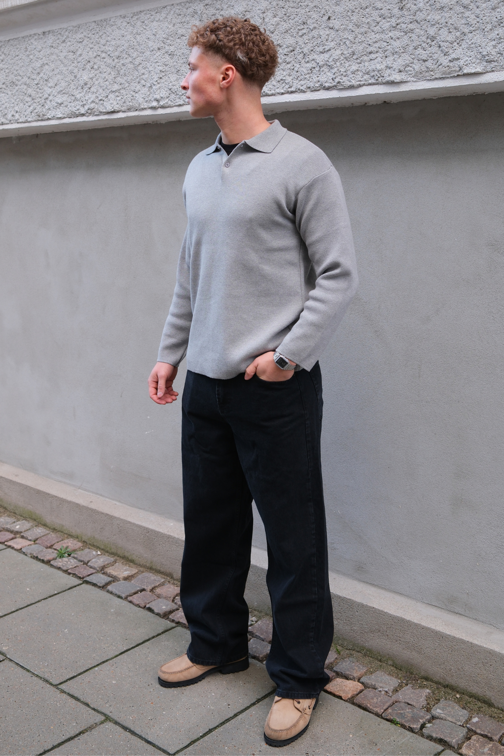 William Regular Jeans - Helt Svart