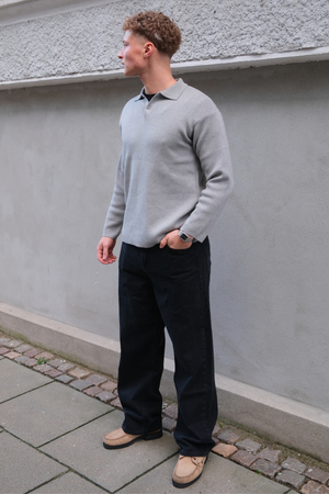 William Regular Jeans - Helt Svart