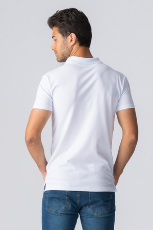 Muscle Polo Shirt - Hvit