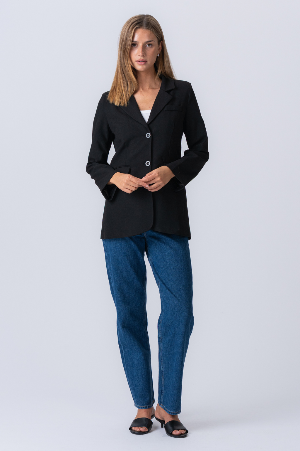 Claire Oversized Blazer - Svart