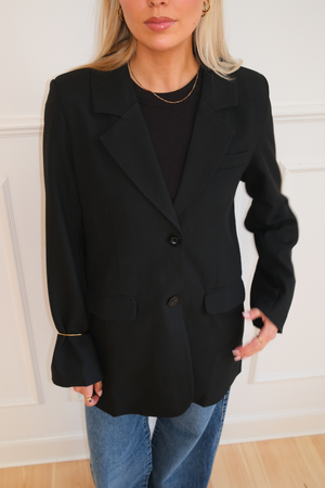 Claire Oversized Blazer - Svart