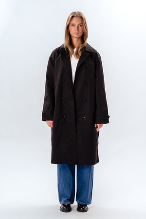 Linea trenchcoat - Sort