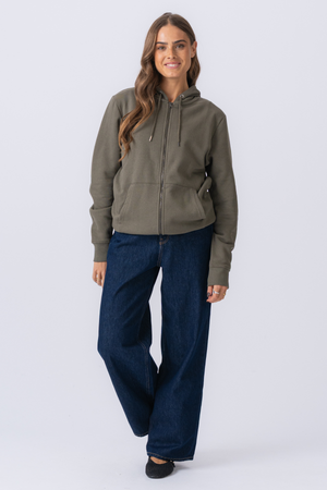 Zip Hettegenser - Grønn