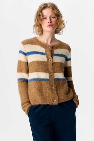 Galia Strikk Cardigan - Tannin Melange