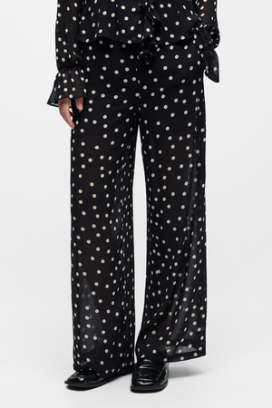 Gina Pants - Sorte Prikker