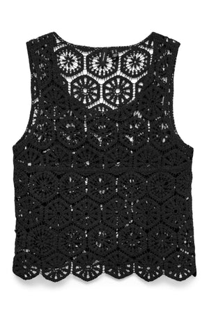 Elsa Crop Top - Svart