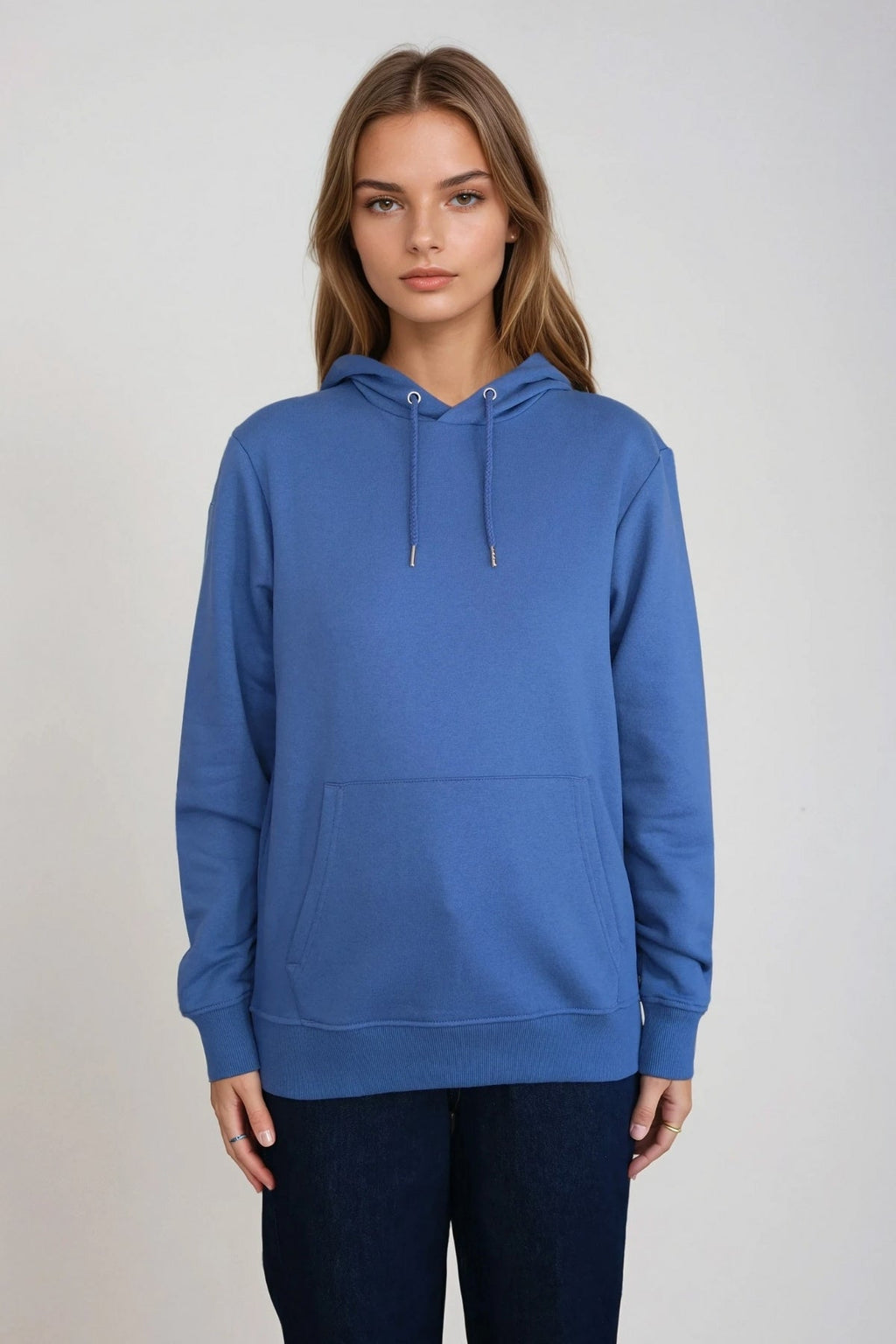 Sweatshirt Hoodie - Dus Blå