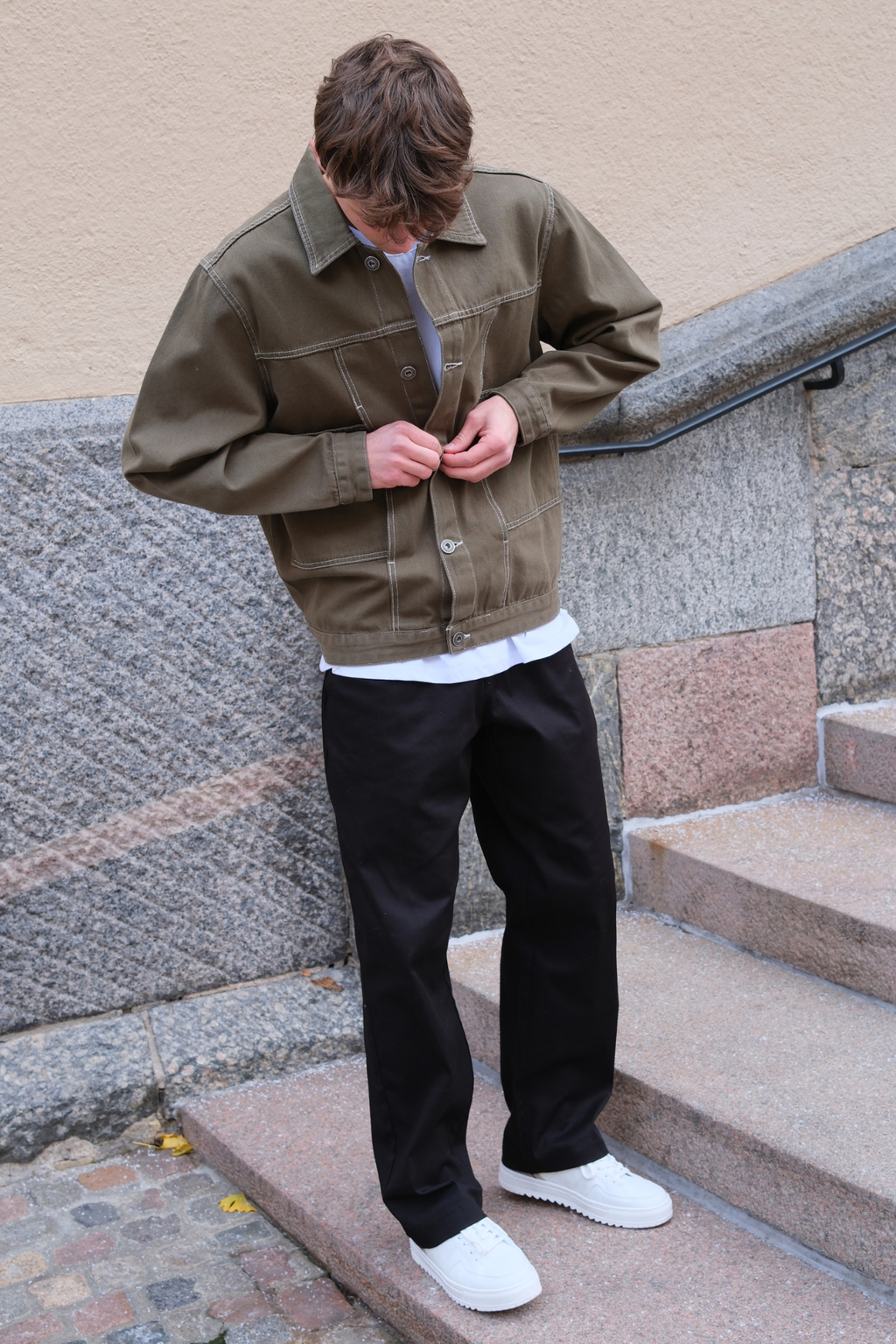 Denimjakke - Khaki