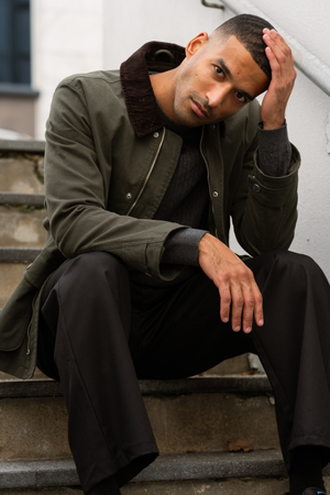 Twilljakke - Mørk Oliven