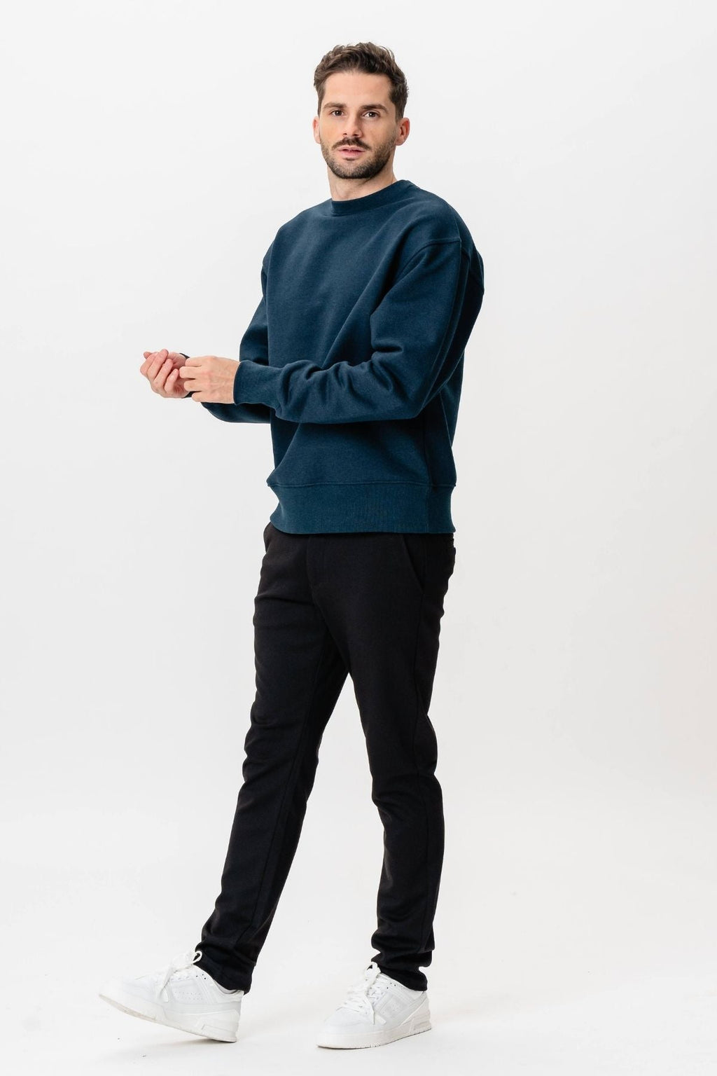 Heavy Crewneck - Melert Navy