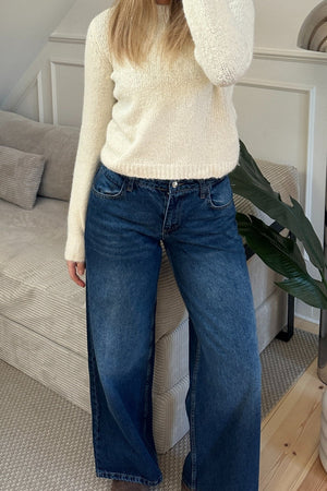 Serena Baggy Jeans - Medium Blue