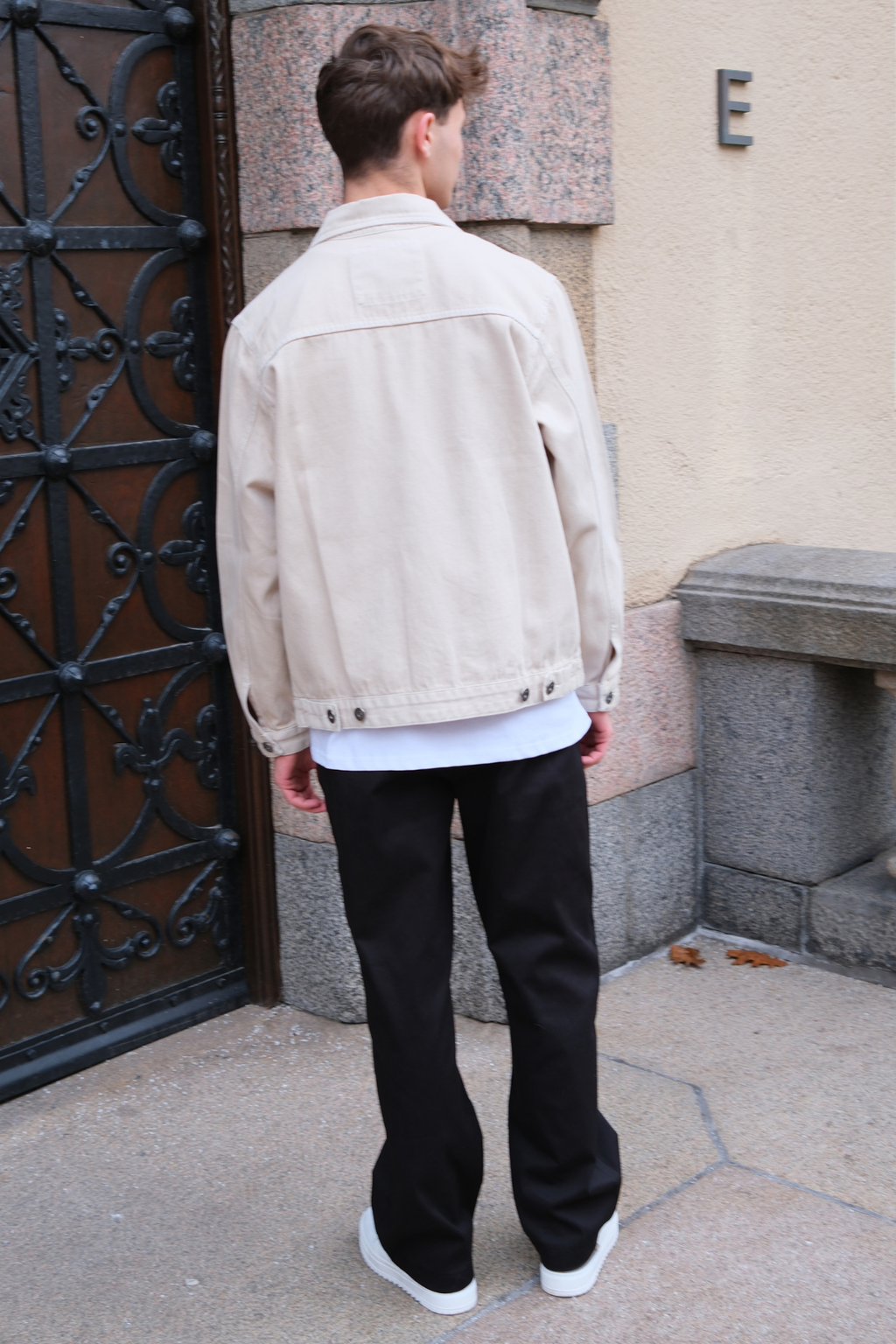 Denimjakke - Beige