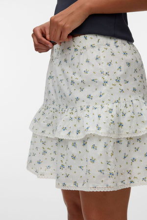 Rine Kort Skjørt - Snow White - Marguerite Blue Jasper