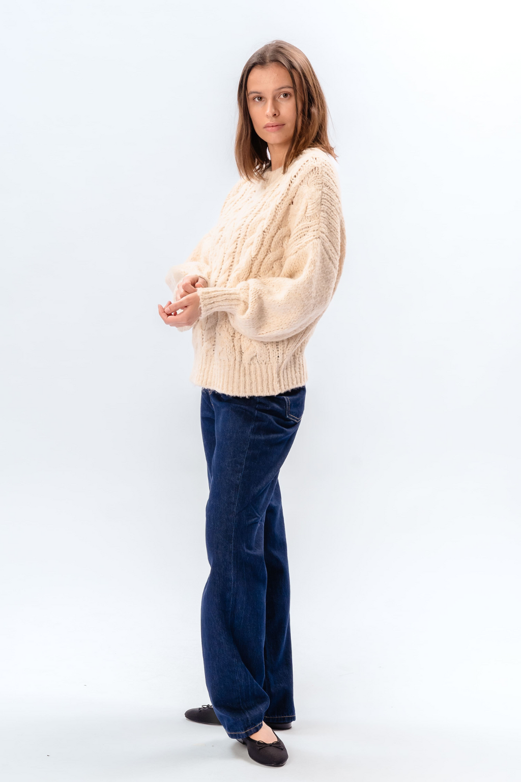 Emma Cable Knit - Off White