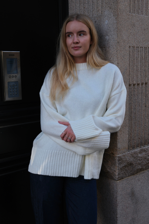 Martina Strikkegenser - Hvit