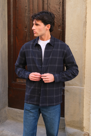 Tristan Overshirt - Mørk Navy