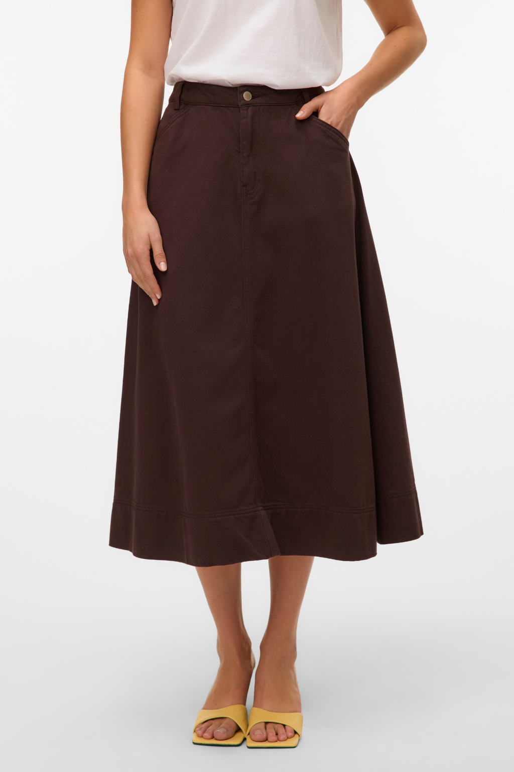 Filia Farget Denimskjørt - Chocolate Torte