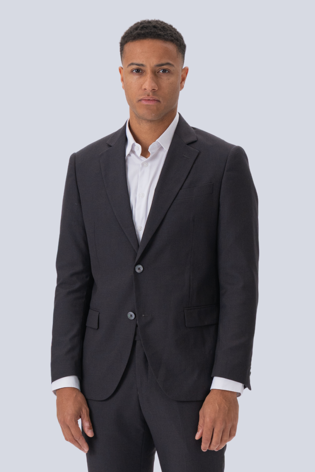 Premium Enkeltspent Blazer - Gråbrun