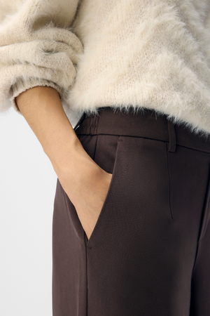 Lisa Wide Pant - Sjøbrun