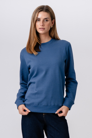 Sweatshirt Crewneck - Blå
