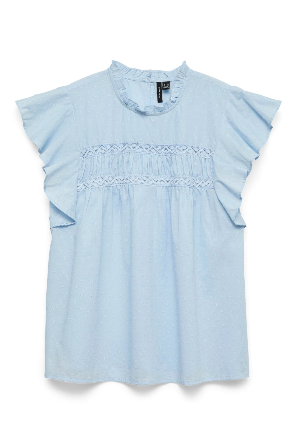 Trine Lace Top - Lyseblå