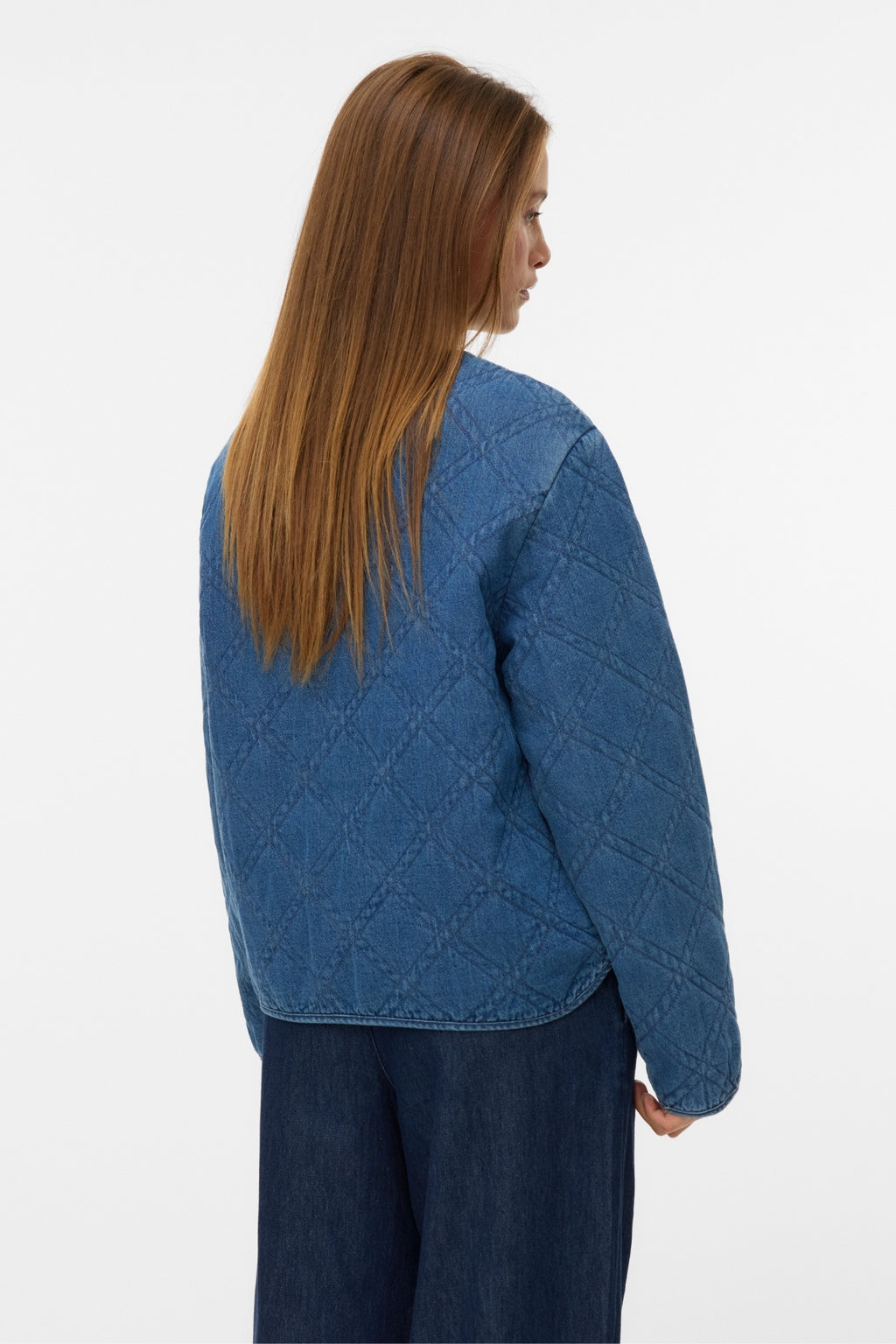 Era Quiltet Jakke - Medium Blue Denim