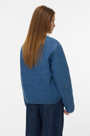 Era Quiltet Jakke - Medium Blue Denim