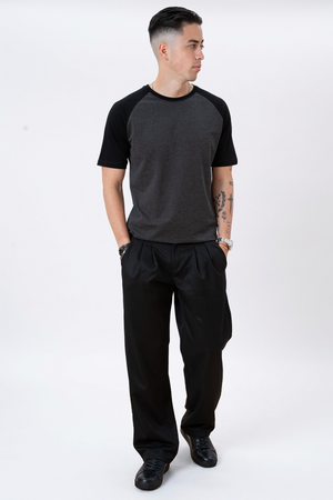 Basic raglan T-shirt - Svart-Army