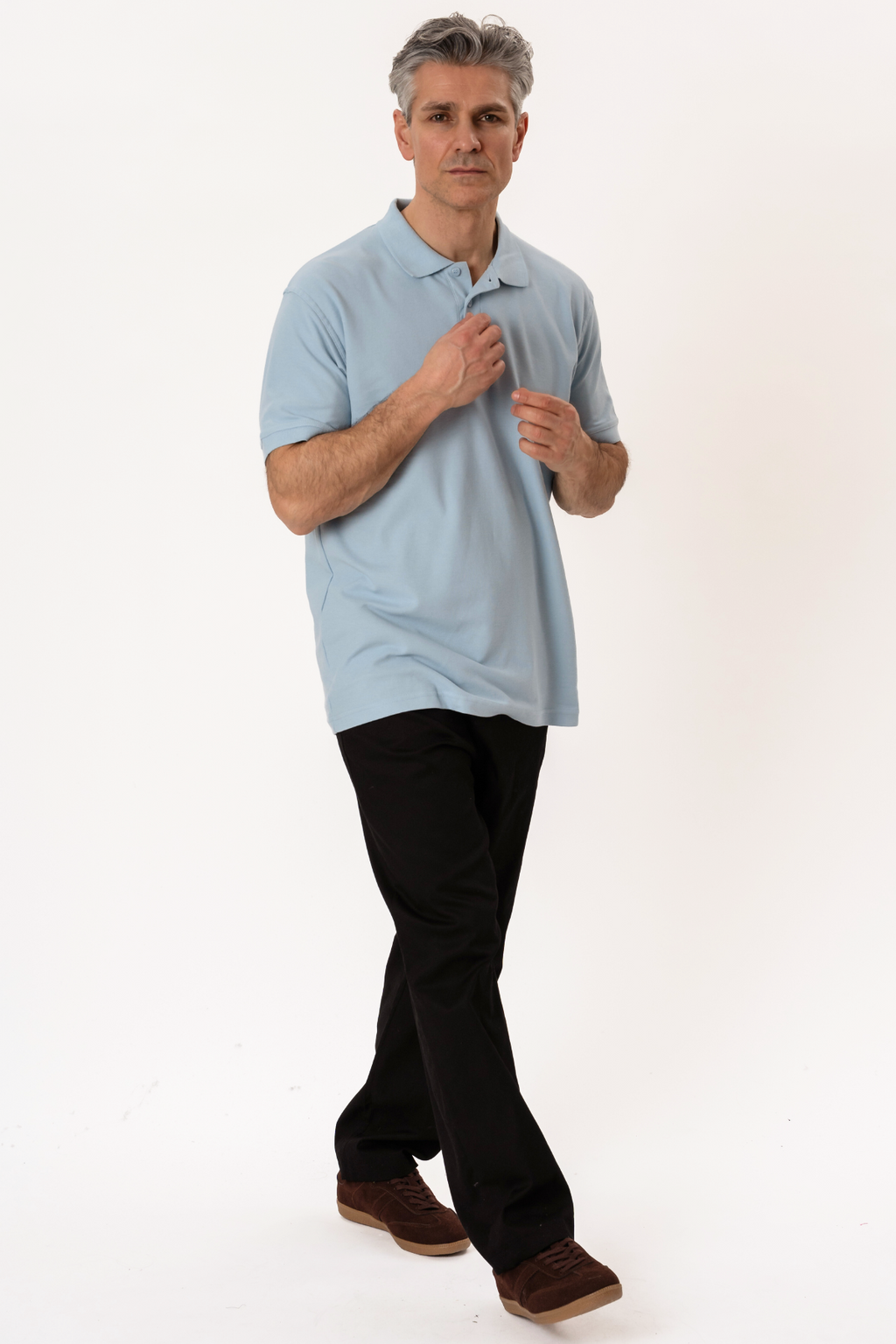 Basic Polo - Lyseblå